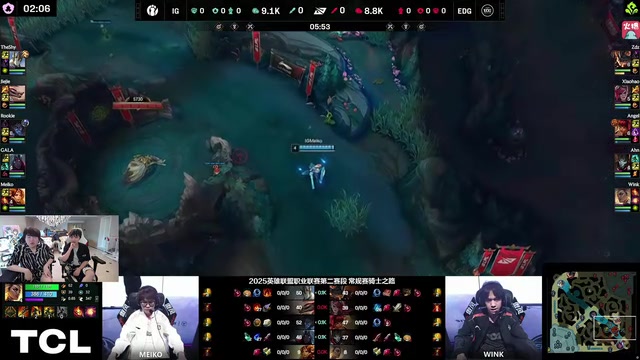 姿态看IG中野游龙爆杀EDG：Rookie玩爽！EDG比有些登峰队伍还好！